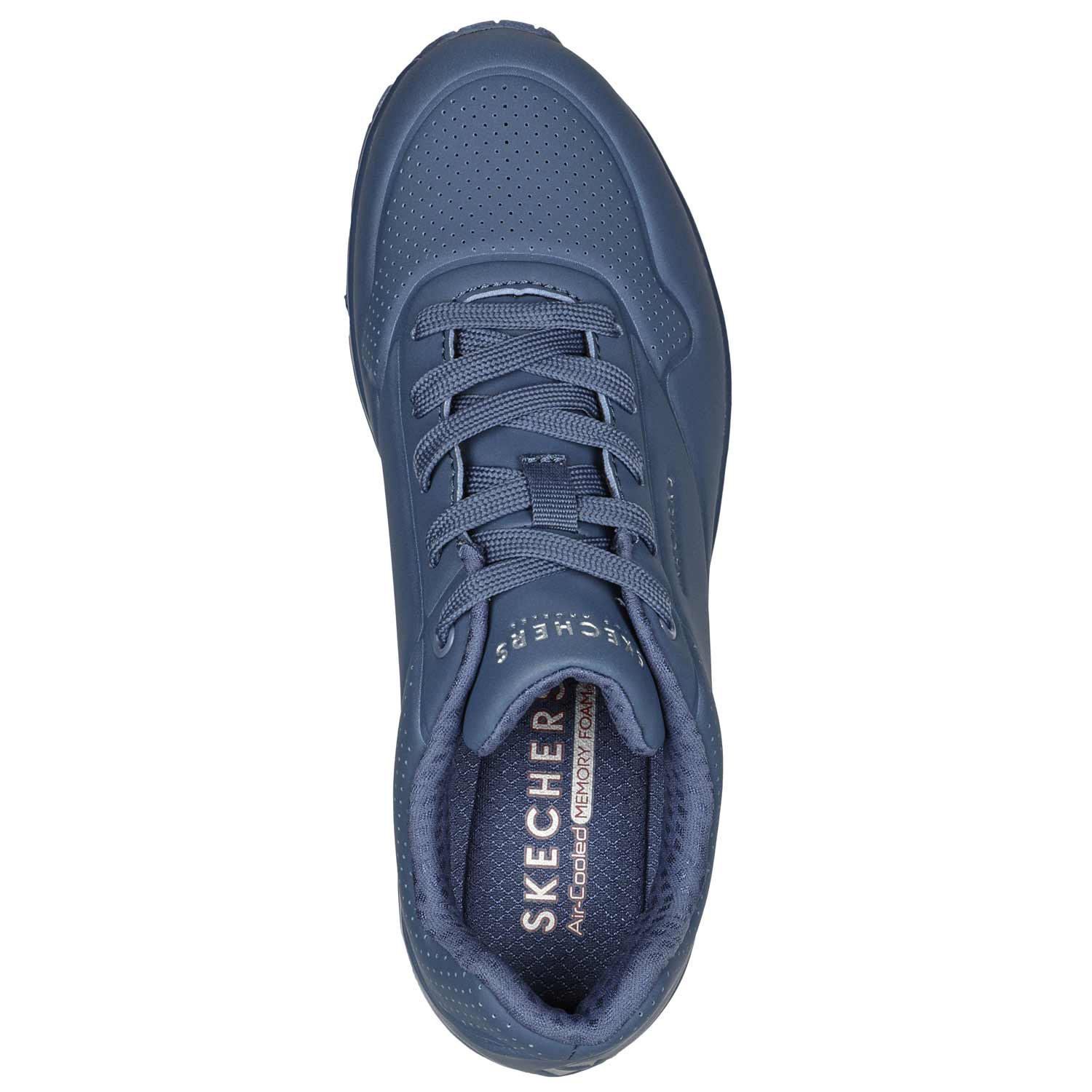 Skechers - Uno - Stand on Air - Damen Fashion-Sneaker in Monochrom - Blau (Blue) – Bild 4