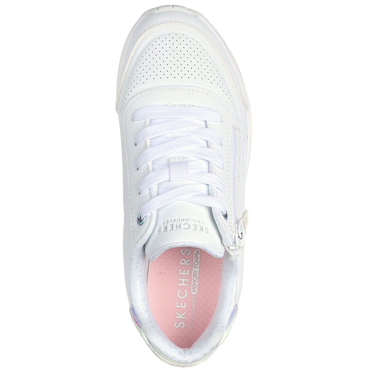 Skechers - Uno Gen1 - Mädchen Fashion-Sneaker mit Reißverschluss - Weiß (White) – Bild 4