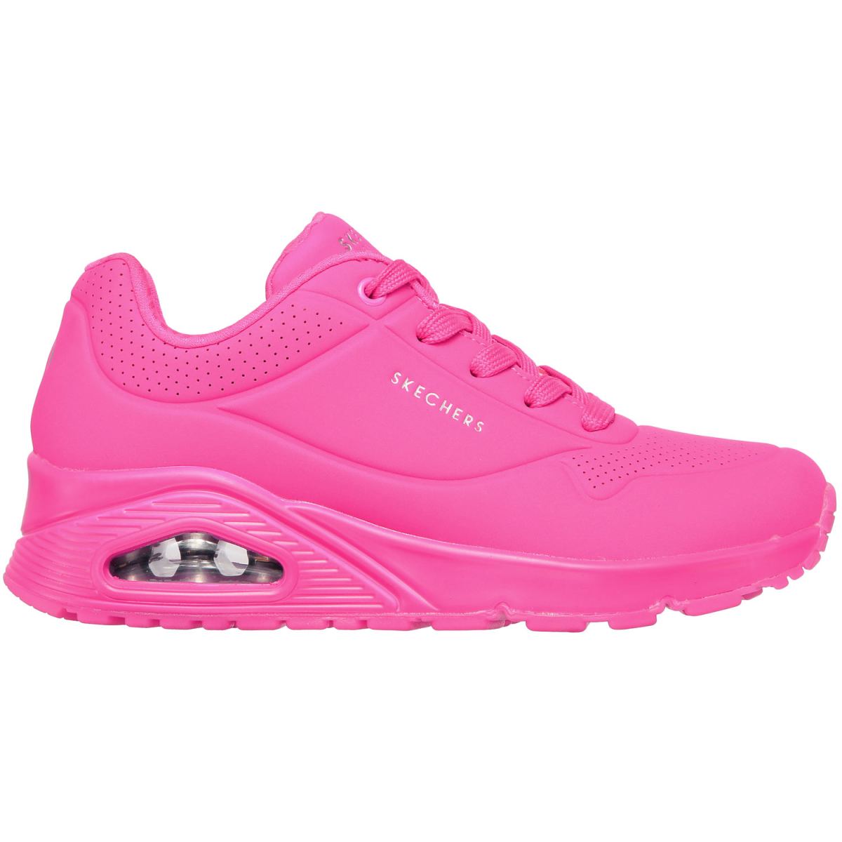 Skechers - Uno - Night Shades - Damen Fashion-Sneaker in Monochrom - Hot Pink – Bild 2