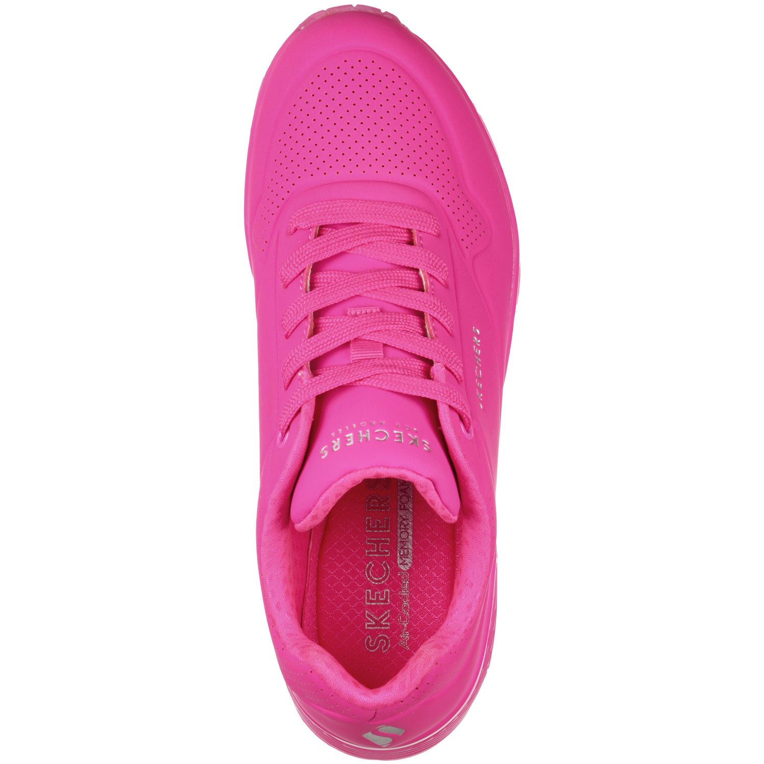 Skechers - Uno - Night Shades - Damen Fashion-Sneaker in Monochrom - Hot Pink – Bild 4