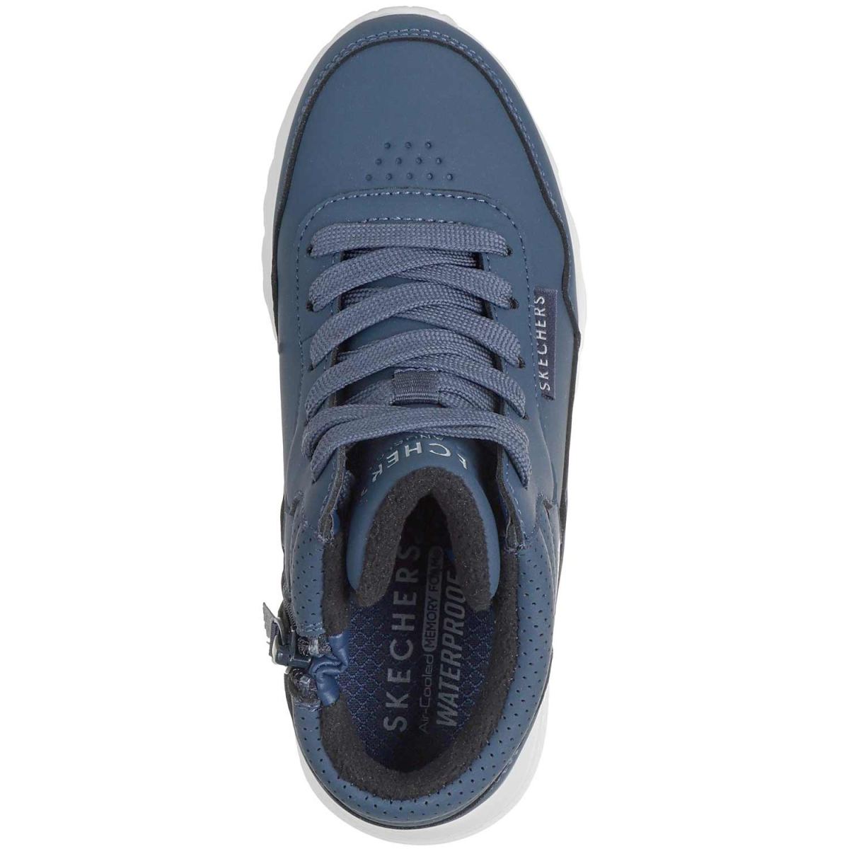 Skechers - Uno Lite - Aqua Ave - Kinder Wasserdichte Winterstiefelette - Dunkelblau (Navy) – Bild 4