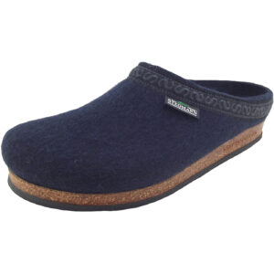 Stegmann - 108 - Unisex Wollfilz-Pantoffeln - Dunkelblau (Navy)