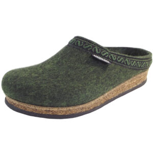 Stegmann - 108 - Unisex Wollfilz-Pantoffeln - Dunkelgrün (Green)