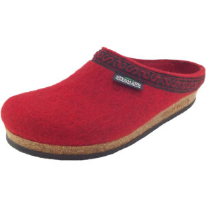 Stegmann - 108 - Damen Wollfilz-Pantoffeln - Rot (Dark Cherry)
