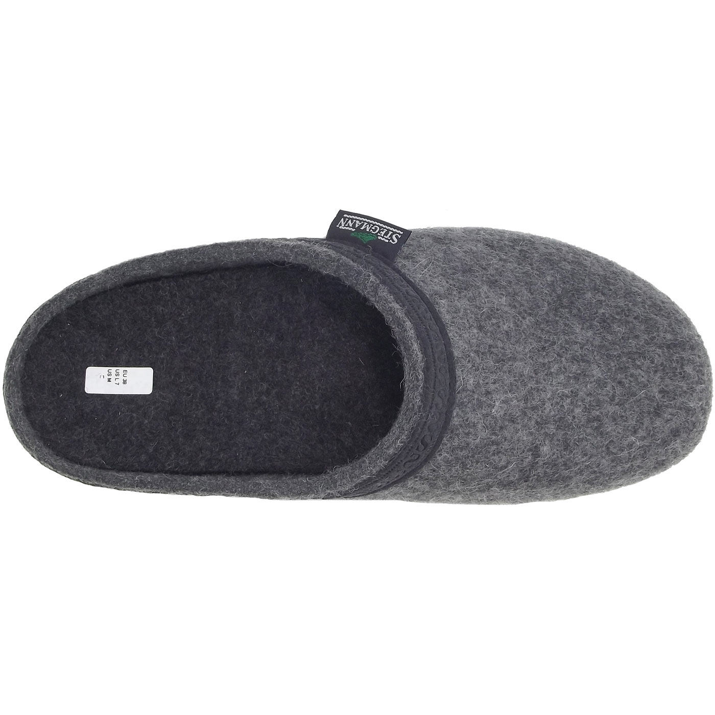 Stegmann - 127 - Unisex Wollfilz-Pantoffeln - Grau (Grey) – Bild 3