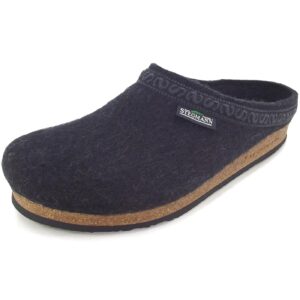 Stegmann - 108 - Unisex Wollfilz-Pantoffeln - Graphit