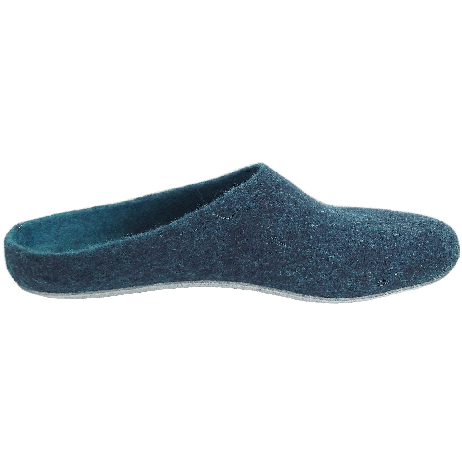 Gottstein - Magicfelt 701 - Unisex Wollfilz-Pantoffel - Petrolblau (Dark Petrol) – Bild 2