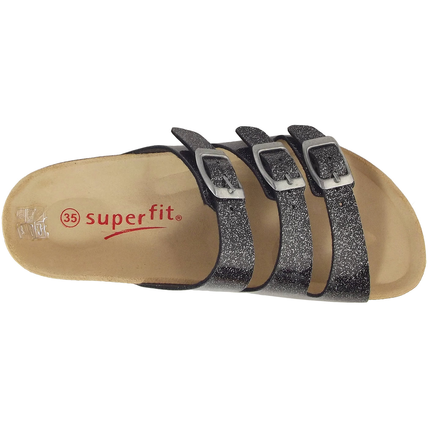 Superfit - Fussbettpantoffel - Mädchen Pantolette - schwarz kombi – Bild 2