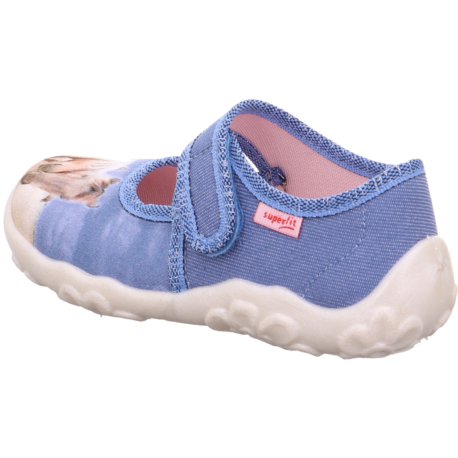 Superfit - Bonny - Mädchen Hausschuhe - Pferde (Blau/Mehrfarbig) – Bild 4