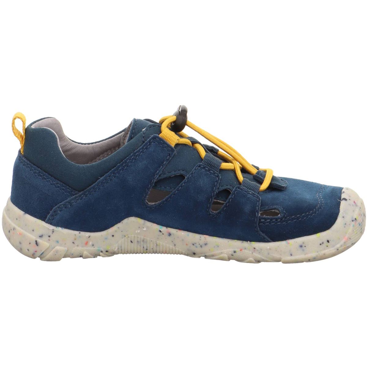 Superfit - Barefit Trace - Jungen Barfuß-Sandale aus Leder - Blau/Gelb – Bild 3