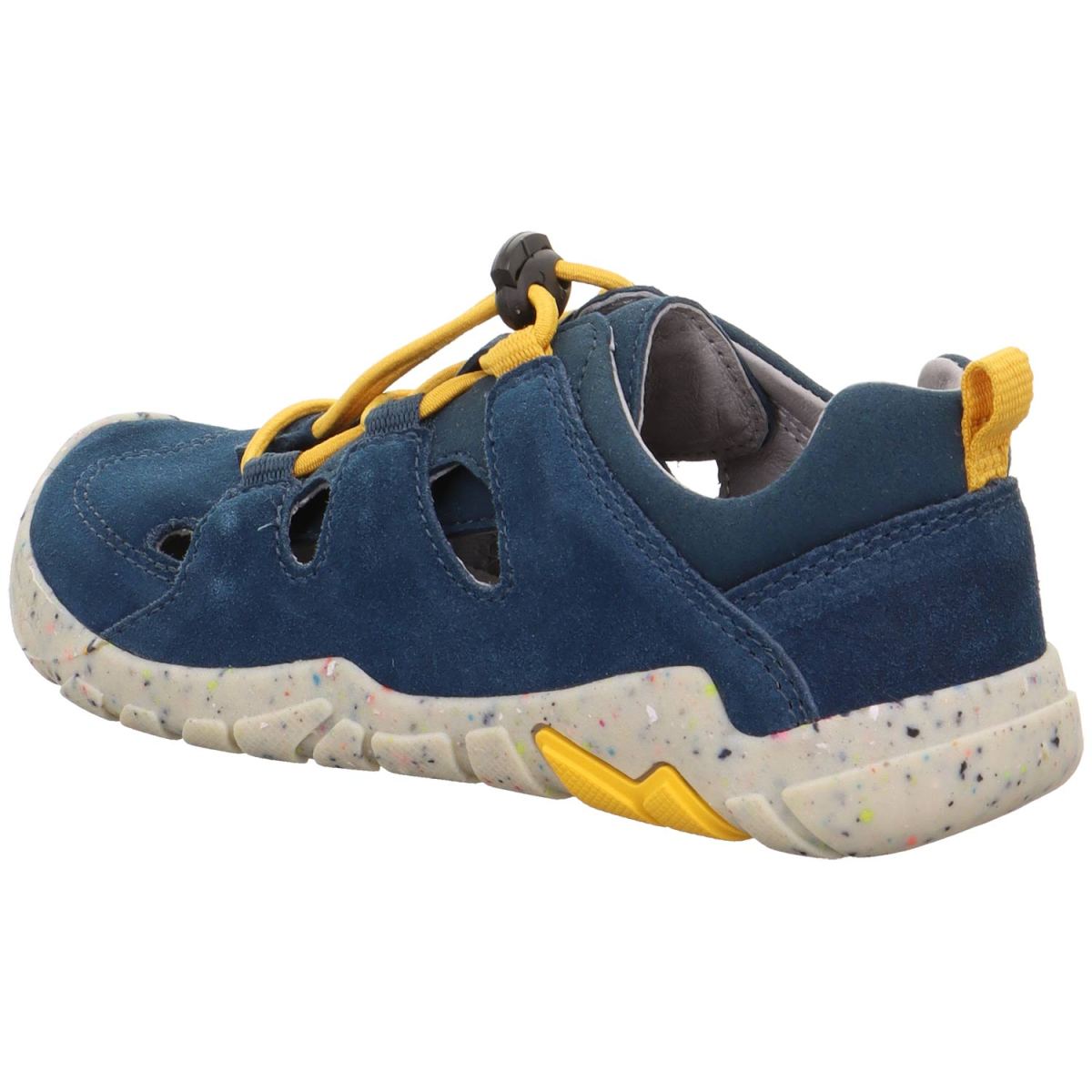 Superfit - Barefit Trace - Jungen Barfuß-Sandale aus Leder - Blau/Gelb – Bild 4