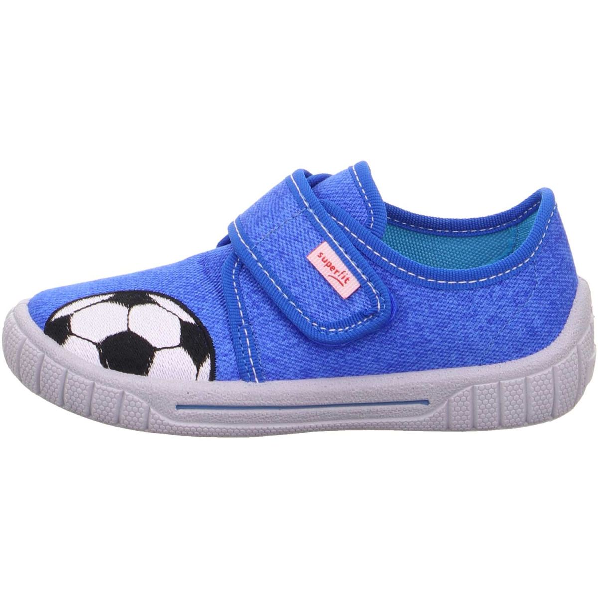 Superfit - Bill - Jungen Kigaschuhe mit Fussballmotiv - Blau/Weiss (8500) – Bild 2