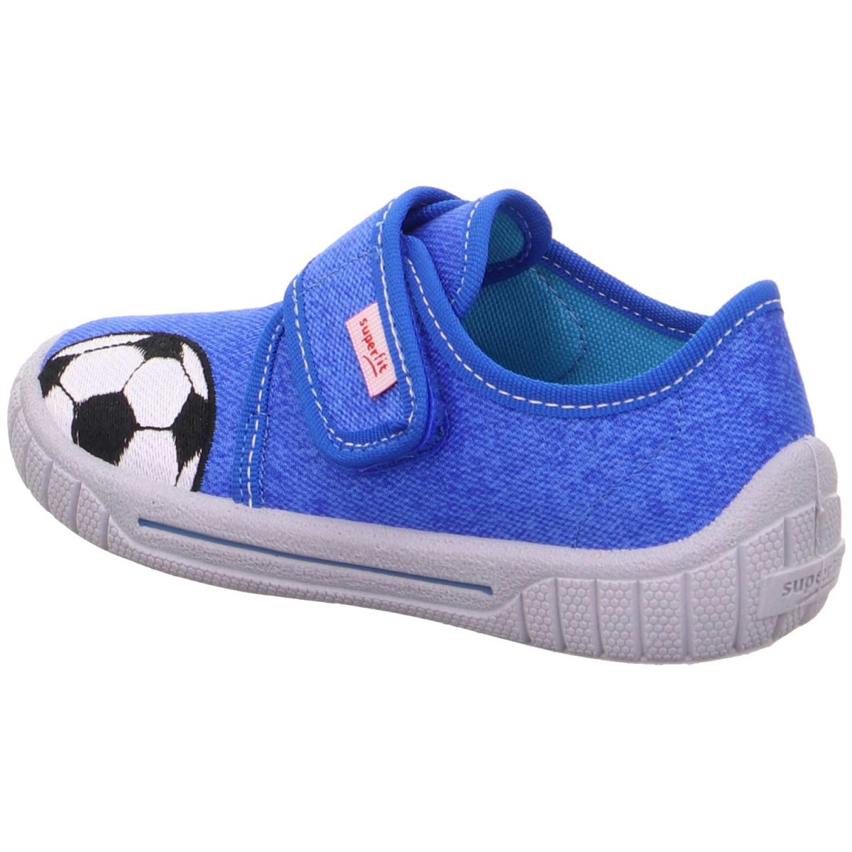 Superfit - Bill - Jungen Kigaschuhe mit Fussballmotiv - Blau/Weiss (8500) – Bild 4