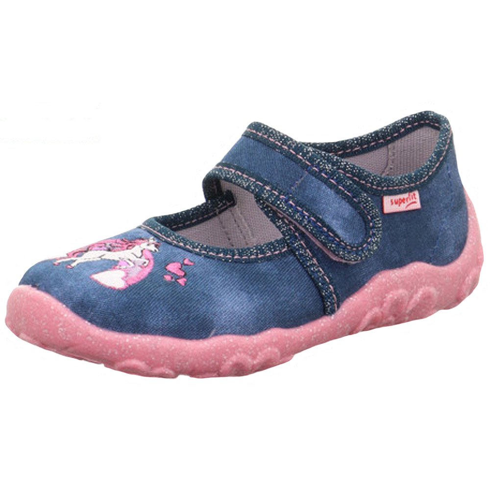 Superfit - Bonny - Mädchen Hausschuhe - Einhorn (Blau)