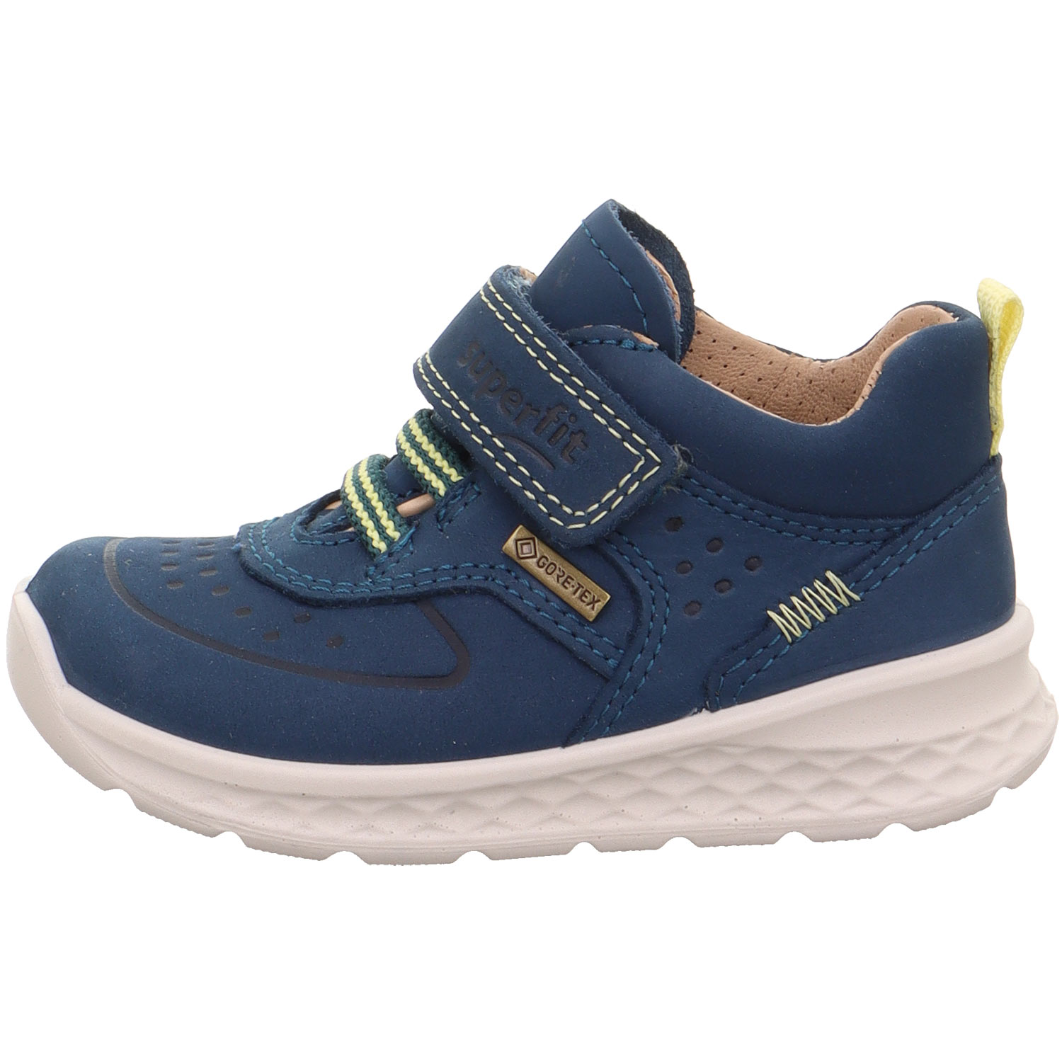 Superfit - Gore-Tex Breeze Bungee - Kleinkinder Wasserdichte Lauflernschuhe - Blau/Gelb – Bild 3