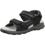 Superfit - Criss Cross - Jungen Trekking-Sandale mit Klettverschluss - Schwarz/Hellgrau