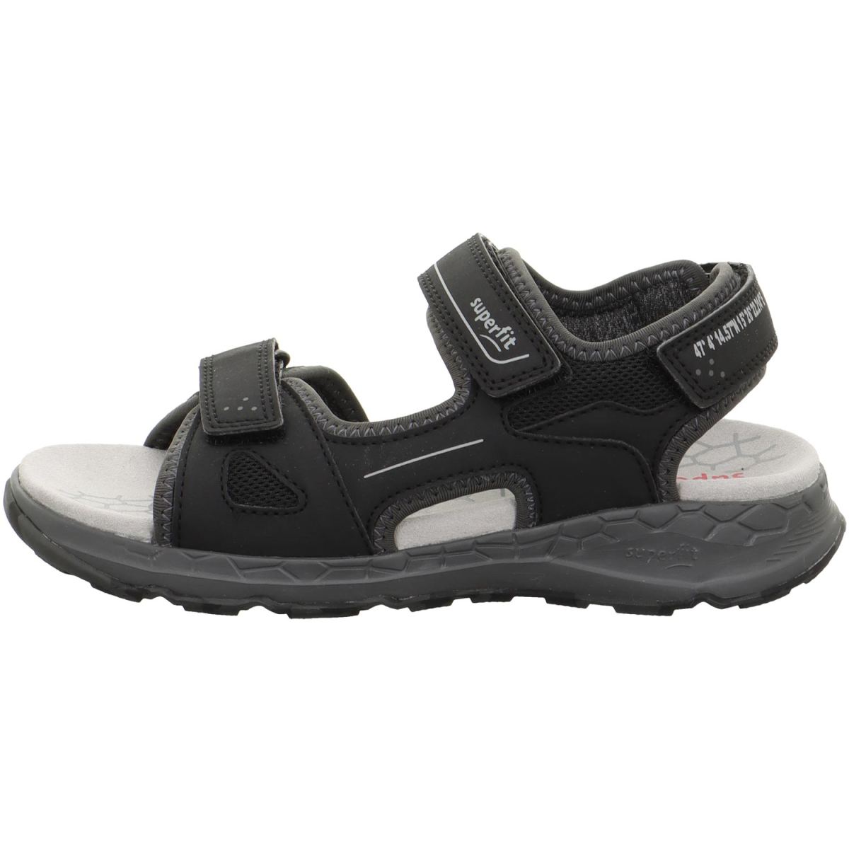 Superfit - Criss Cross - Jungen Trekking-Sandale mit Klettverschluss - Schwarz/Hellgrau – Bild 2