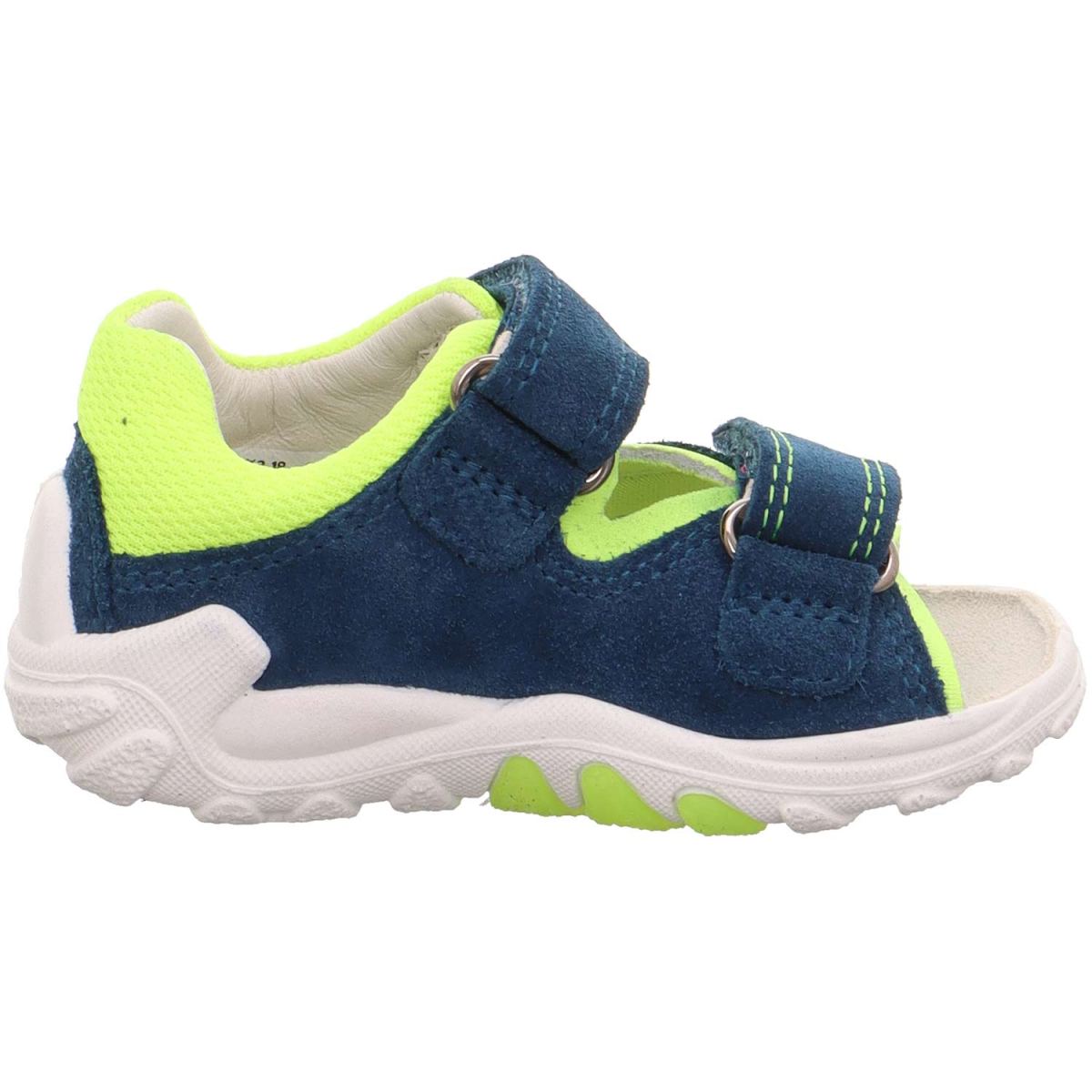 Superfit - Flow - Kleinkinder Klett-Sandale mit Lederfutter - Blau/Gelb – Bild 3