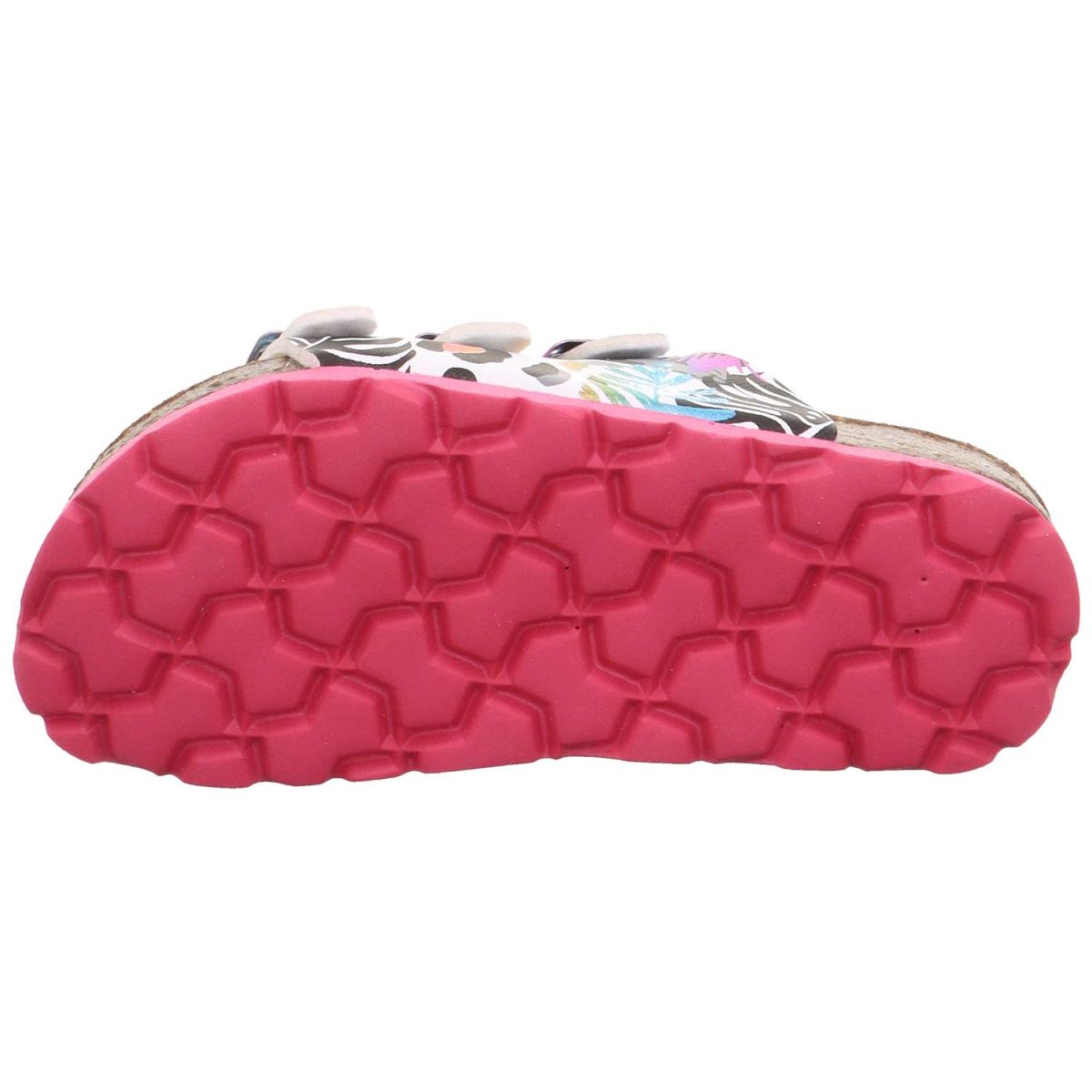 Superfit - Fussbettpantoffel - Mädchen Pantolette mit Muster - Weiß/Mehrfarbig – Bild 5