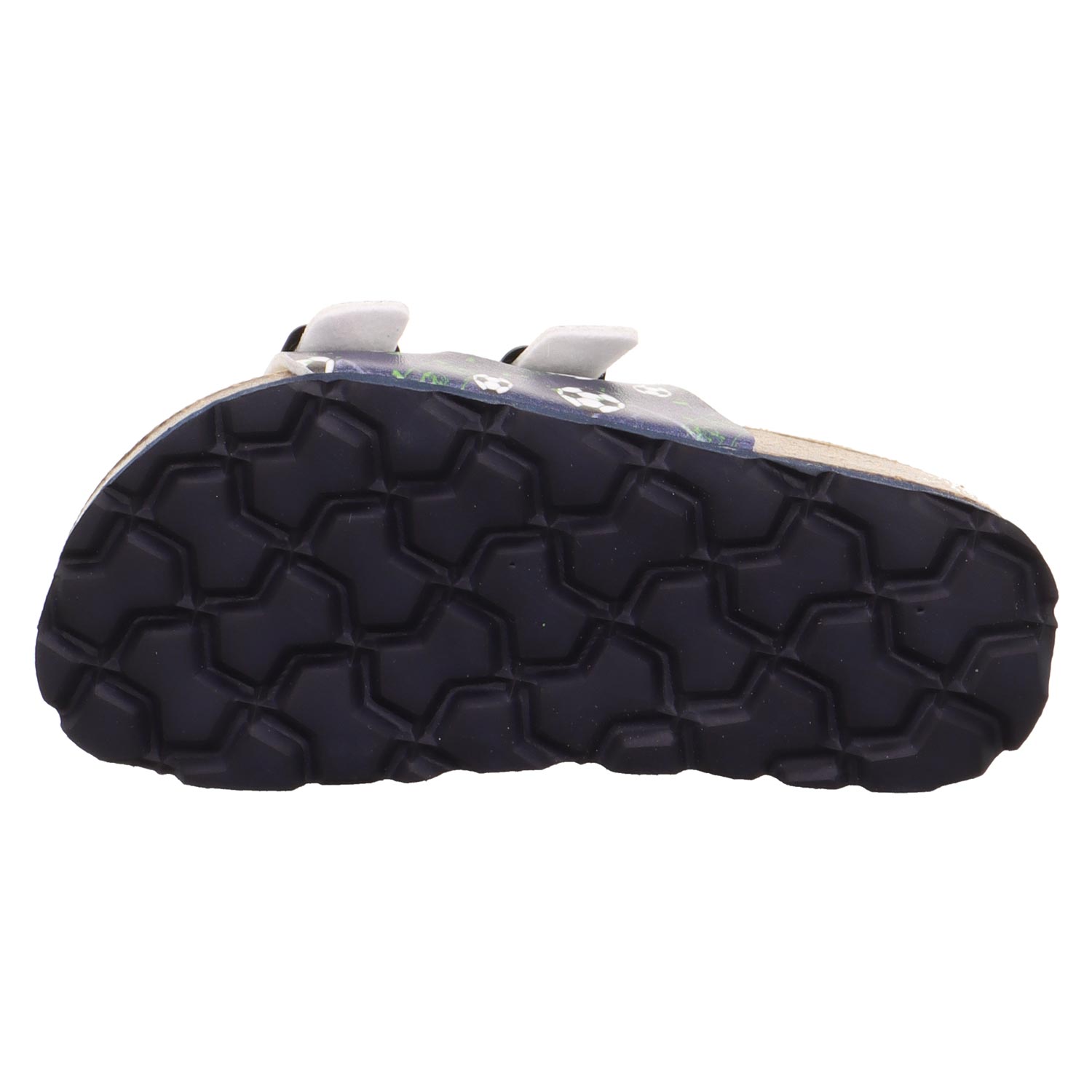 Superfit - Fussbettpantoffel - Jungen Pantolette mit Fußballmotiv - Blau/Mehrfarbig – Bild 5