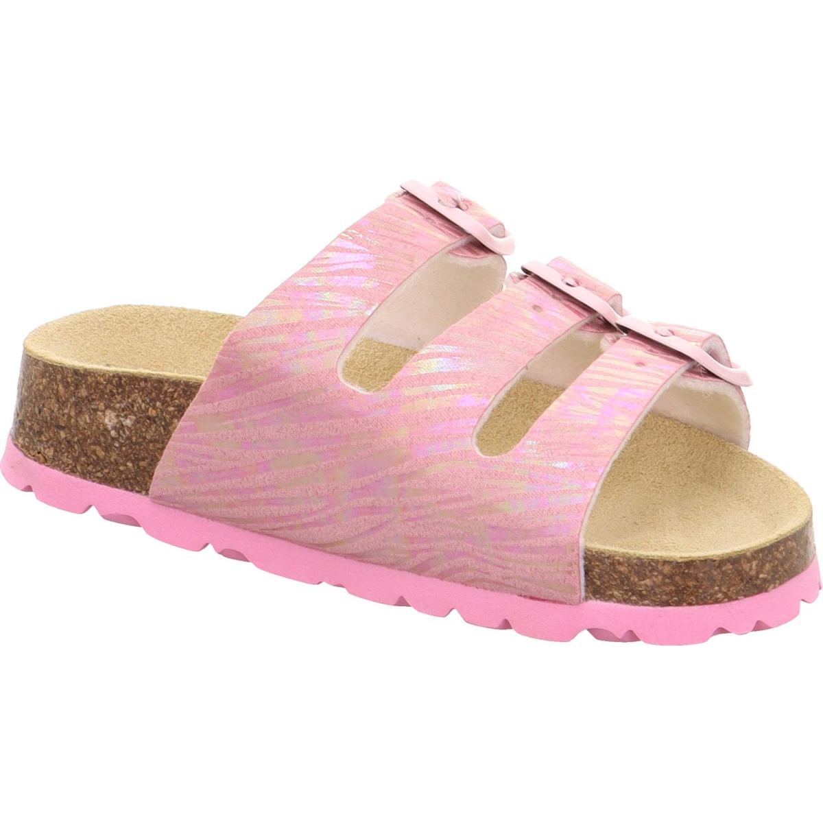 Superfit - Fussbettpantoffel - Mädchen Pantolette mit Glanz - Rosa – Bild 3