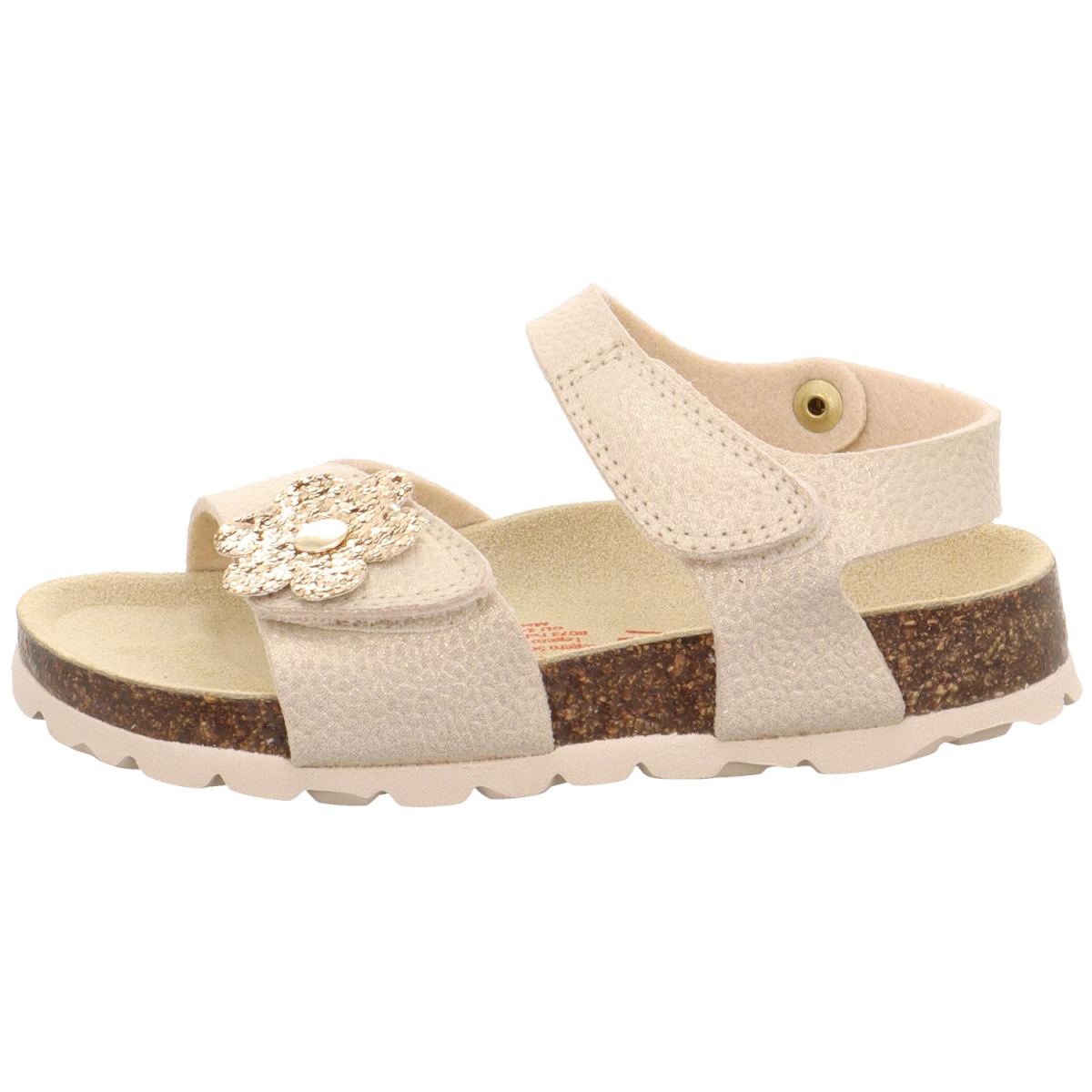 Superfit - Fussbettpantoffel - Mädchen Fashion-Sandale mit Glanzeffekt - Gold – Bild 2
