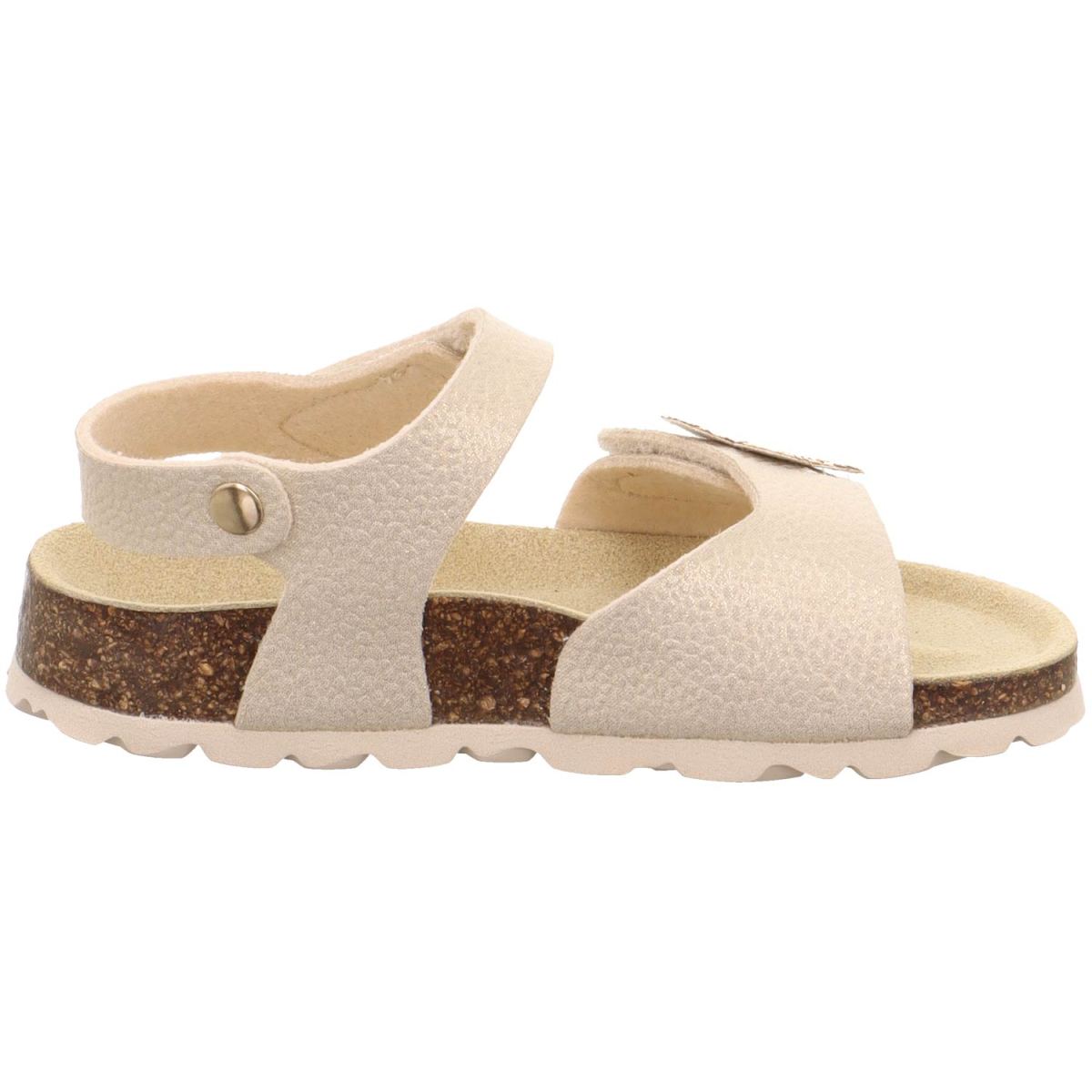 Superfit - Fussbettpantoffel - Mädchen Fashion-Sandale mit Glanzeffekt - Gold – Bild 3