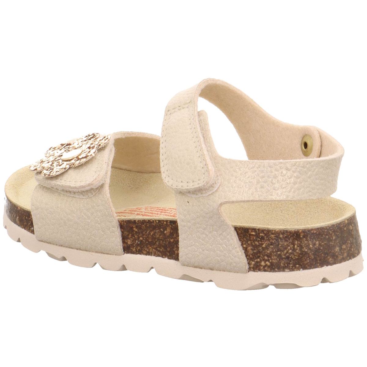 Superfit - Fussbettpantoffel - Mädchen Fashion-Sandale mit Glanzeffekt - Gold – Bild 4