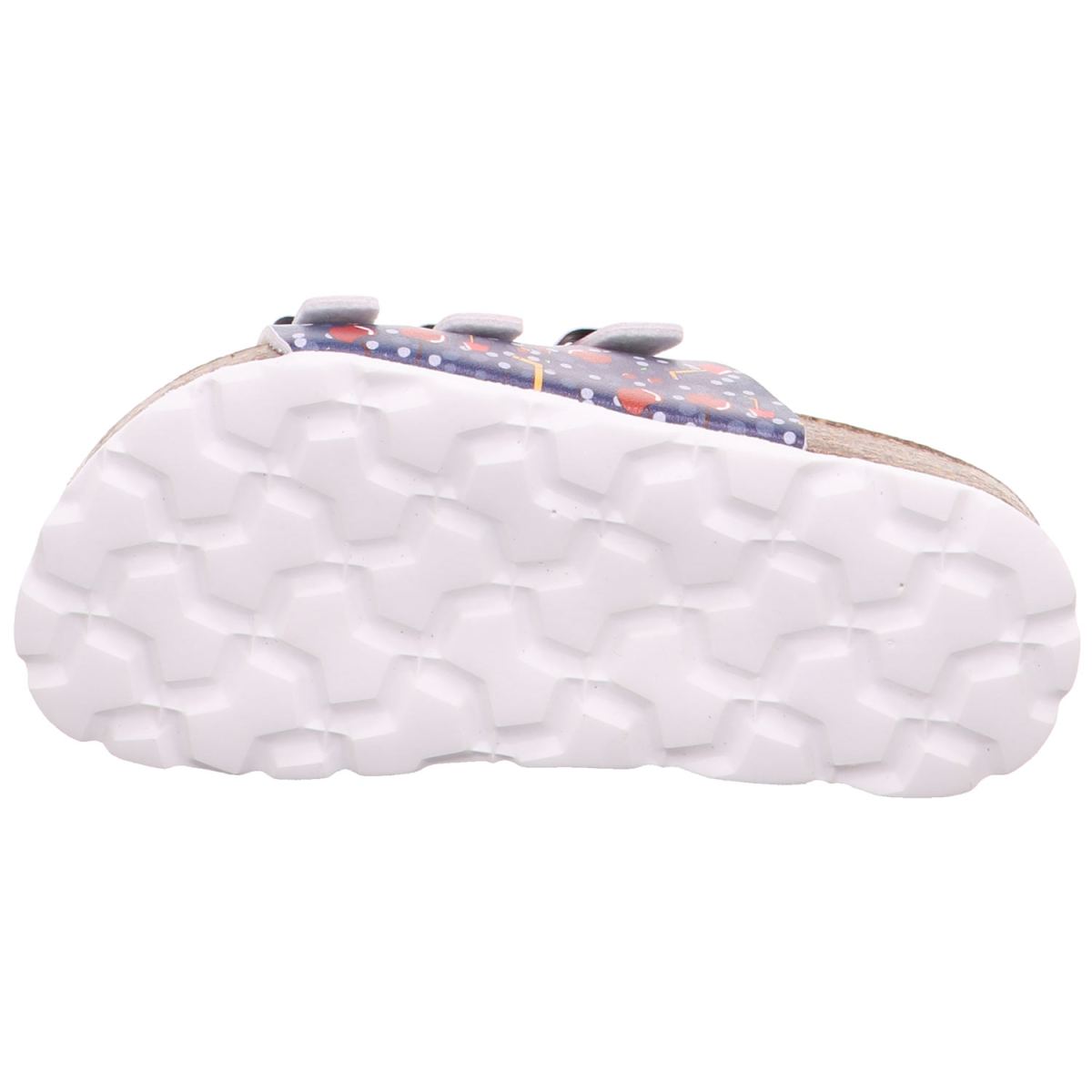 Superfit - Fussbettpantoffel - Mädchen Pantolette mit Kirschenmotiv - Blau/Rot – Bild 5