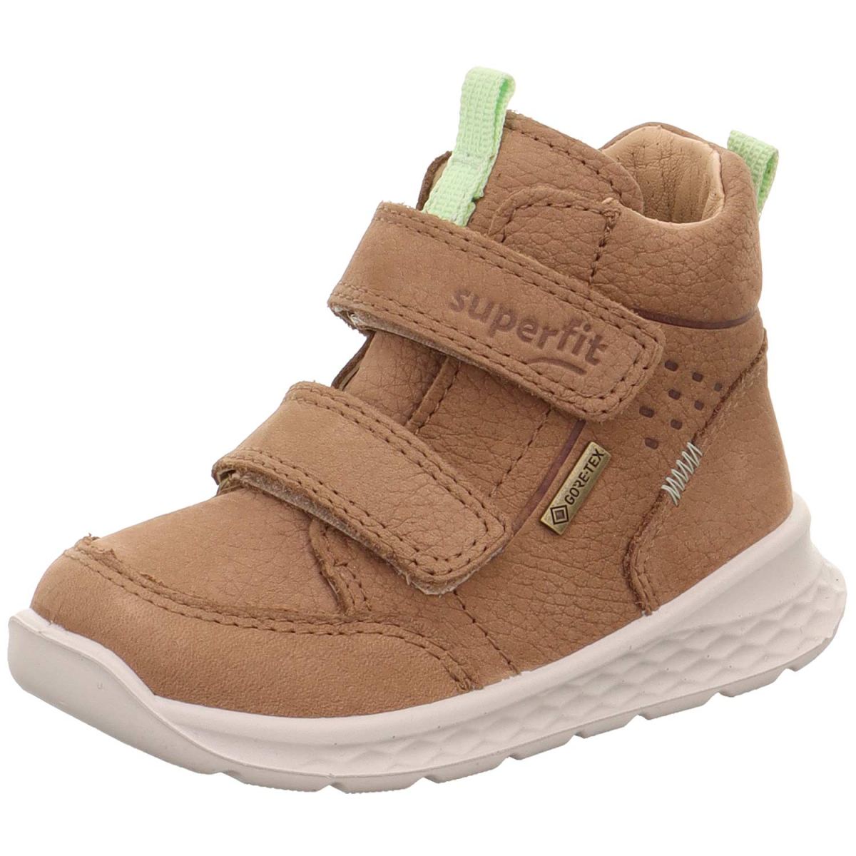 Superfit - Gore-Tex Breeze High - Kleinkinder Wasserdichte Klettschuhe - Braun/Hellgrün