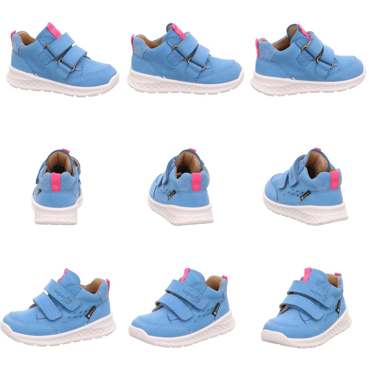 Superfit - Gore-Tex Breeze - Kleinkinder Wasserdichte Klettschuhe - Hellblau/Pink – Bild 3