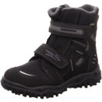 Superfit - Gore-Tex Husky2 Klett - Kinder Wasserdichter Winterstiefel mit Warmfutter - Schwarz/Grau