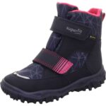 Superfit - Gore-Tex Husky2 Klett - Mädchen Wasserdichter Winterstiefel mit Warmfutter - Blau/Pink