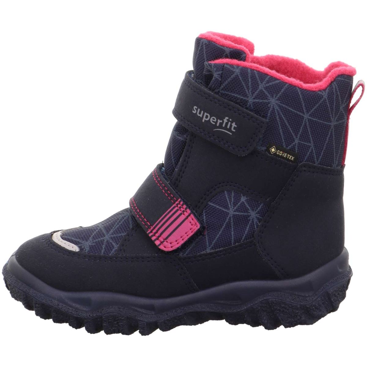 Superfit - Gore-Tex Husky2 Klett - Mädchen Wasserdichter Winterstiefel mit Warmfutter - Blau/Pink – Bild 2