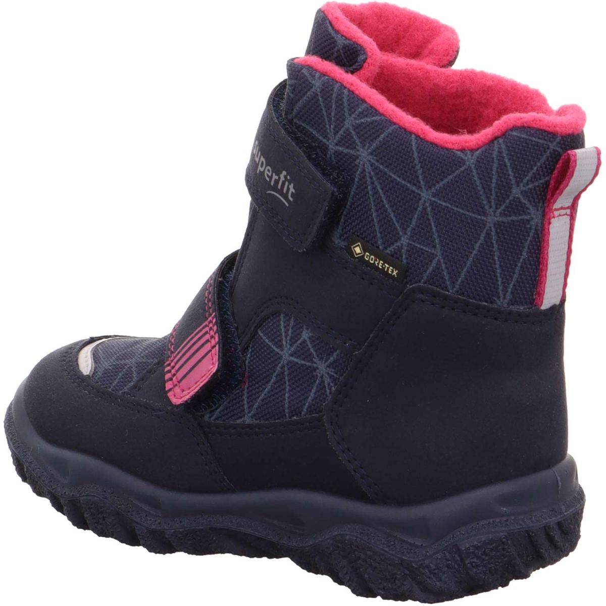 Superfit - Gore-Tex Husky2 Klett - Mädchen Wasserdichter Winterstiefel mit Warmfutter - Blau/Pink – Bild 4