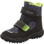 Superfit - Gore-Tex Husky2 Klett - Jungen Wasserdichter Winterstiefel mit Warmfutter - Schwarz/Hellgrau