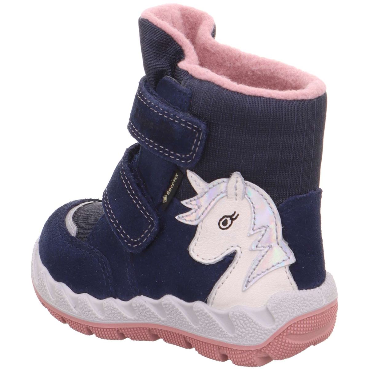 Superfit - Gore-Tex Icebird - Mädchen Winterstiefelette mit Warmfutter - Blau/Rosa – Bild 4