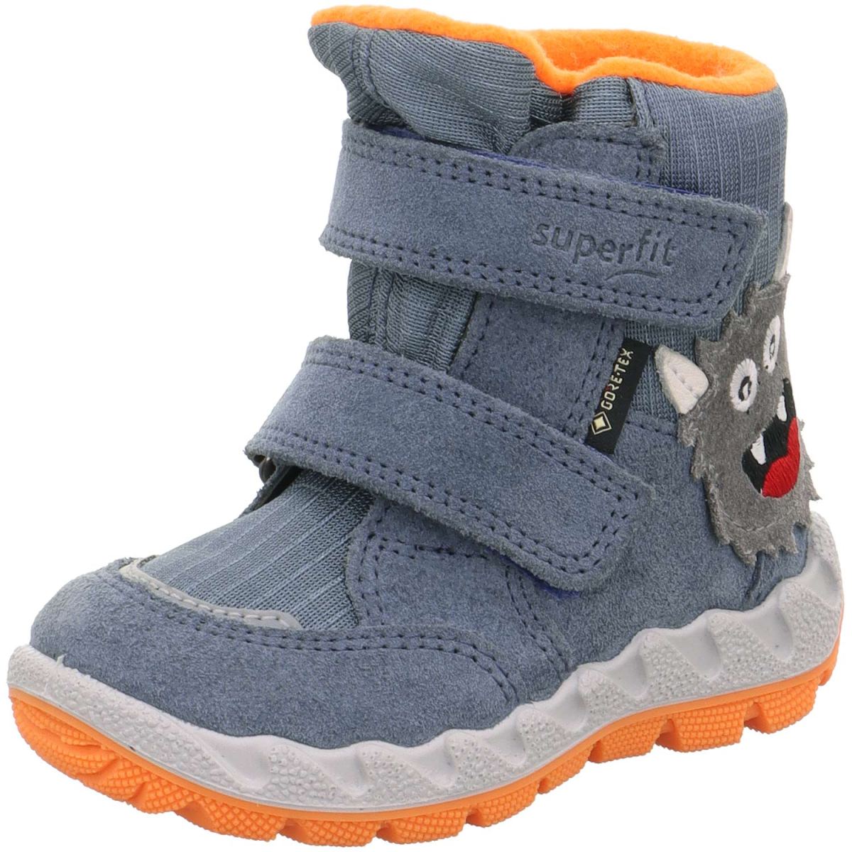 Superfit - Gore-Tex Icebird - Jungen Winterstiefelette mit Warmfutter - Hellblau/Orange