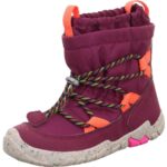 Superfit - Gore-Tex Barefit Trace Winter - Mädchen Barfußstiefel mit Warmfutter - Rot/Orange