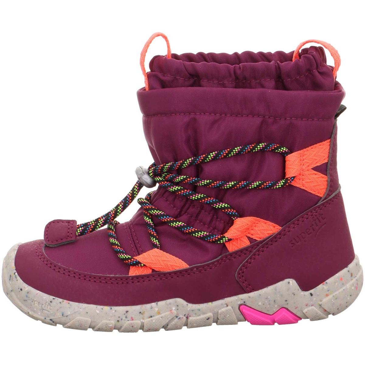 Superfit - Gore-Tex Barefit Trace Winter - Mädchen Barfußstiefel mit Warmfutter - Rot/Orange – Bild 2