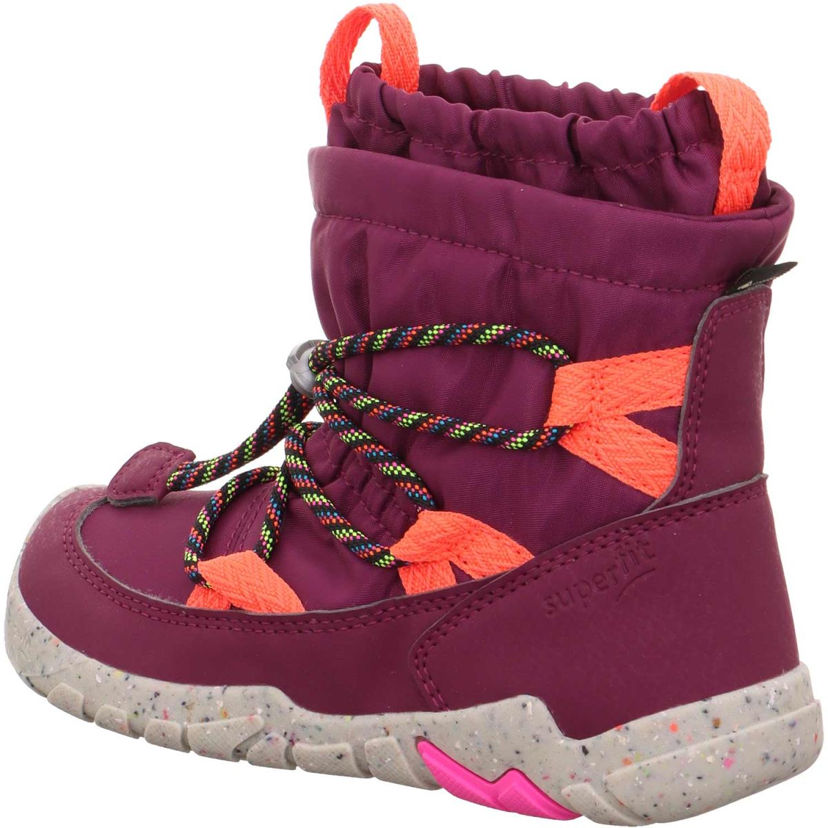 Superfit - Gore-Tex Barefit Trace Winter - Mädchen Barfußstiefel mit Warmfutter - Rot/Orange – Bild 4