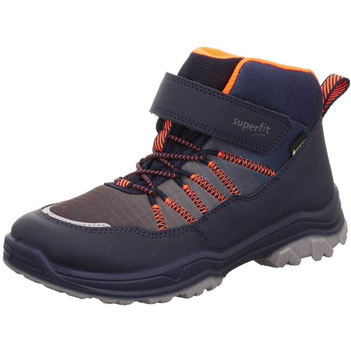 Superfit - Gore-Tex Jupiter Mid - Kinder Wasserdichter Sneaker mit Warmfutter - Blau/Orange