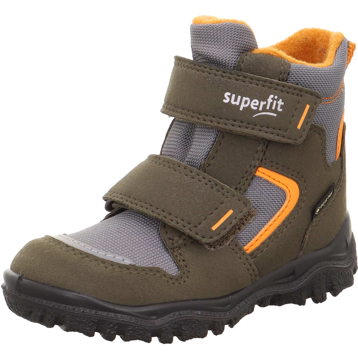 Superfit - Gore-Tex Husky1 Klett - Kleinkinder Winterstiefel - Grün/Orange