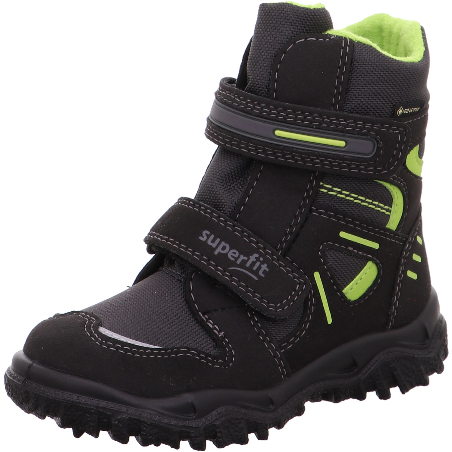 Superfit - Gore-Tex Husky2 Klett - Kinder Winterstiefel - Schwarz/Grün
