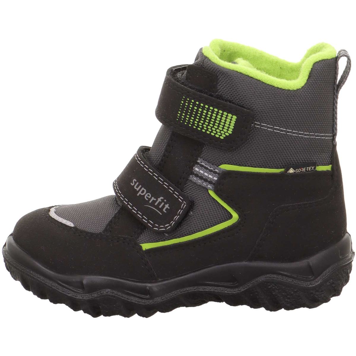 Superfit - Gore-Tex Husky2 Klett - Kinder Wasserdichter Winterstiefel - Schwarz/Hellgrün – Bild 2