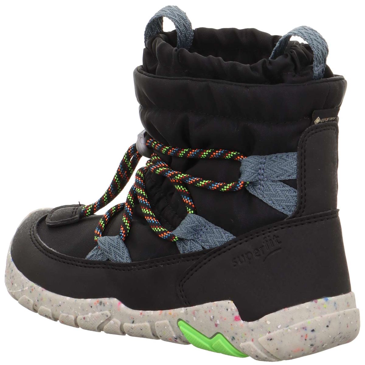 Superfit - Gore-Tex Barefit Trace Winter - Kinder Barfußstiefel mit Warmfutter - Schwarz/Blau – Bild 4
