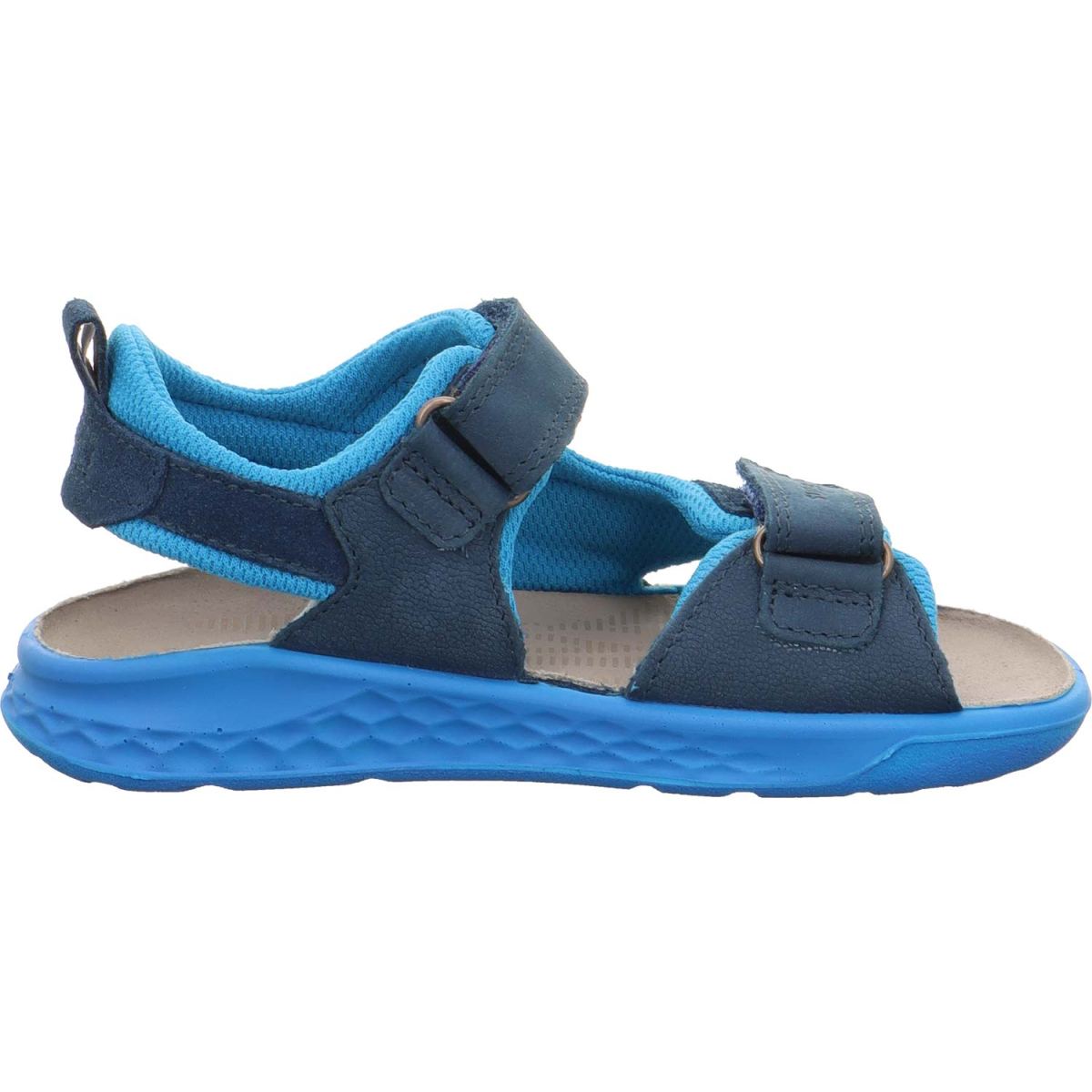Superfit - Lagoon Midi - Kinder Klett-Sandale mit Ledersohle - Blau/Orange – Bild 3