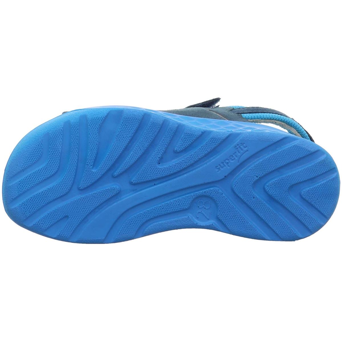 Superfit - Lagoon Midi - Kinder Klett-Sandale mit Ledersohle - Blau/Orange – Bild 5