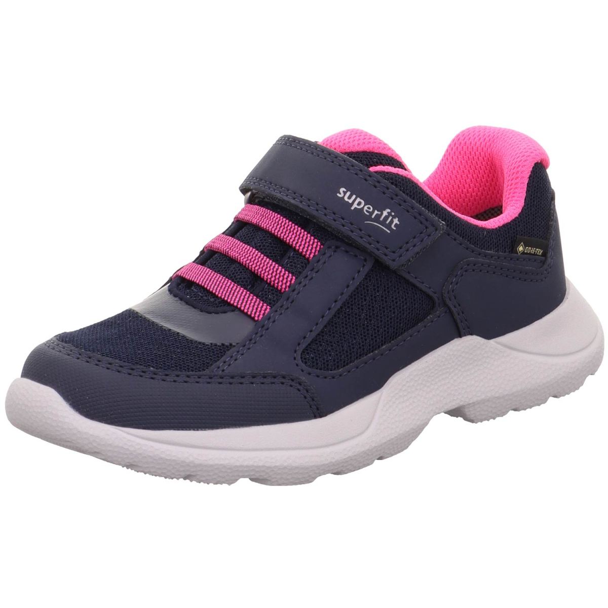 Superfit - Gore-Tex Rush - Mädchen Wasserdichte Sneaker mit Klettverschluss - Blau/Pink