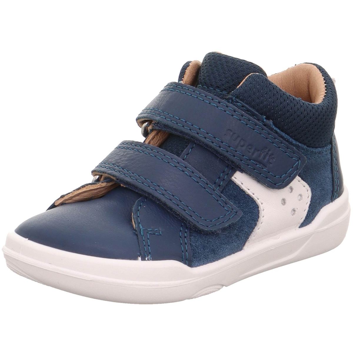 Superfit - Barefit Superfree - Kleinkinder Barfußschuhe aus Leder - Blau/Weiß